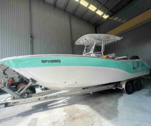 Aqua white trailer boat copy