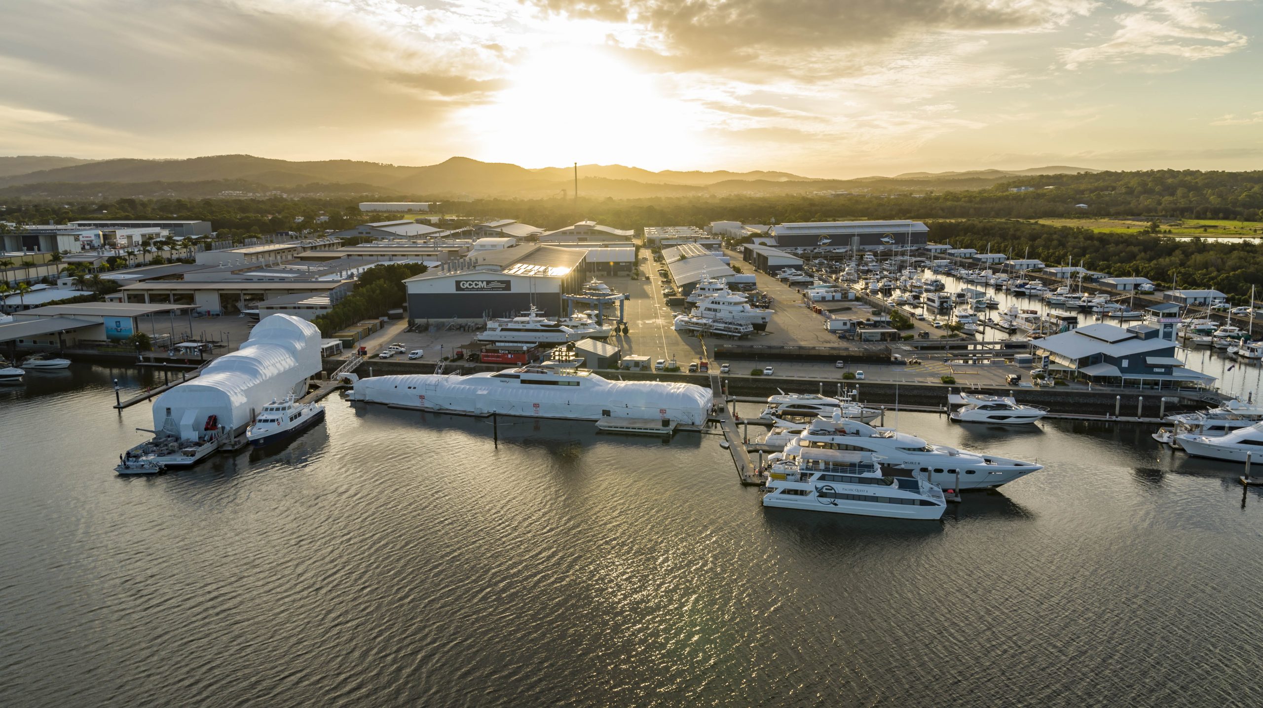Superyacht Refit at Australia's most award marina and shipyard GCCM