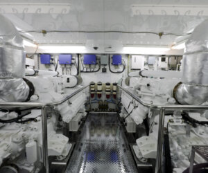 motor yacht engine room